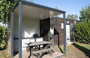 Ferienunterkunft auf dem Campingplatz in Grau d’Agde