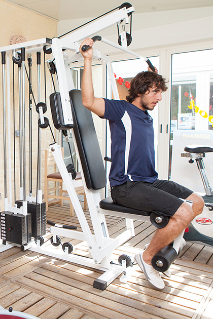 Salle de fitness du camping le Neptune, camping 4 étoiles dans l’Hérault à Agde