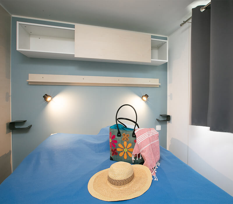 Tweepersoonskamer stacaravan comfort 20m² - Camping Le Neptune Agde