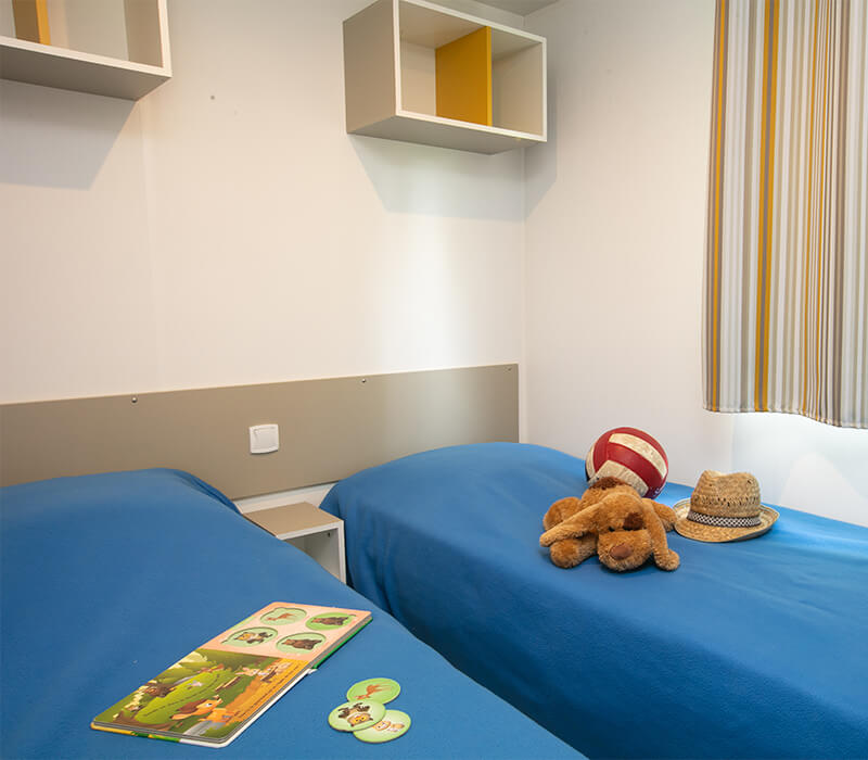 Zimmer mit zwei getrennten Betten, Campingplatz Camping Le Neptune in Agde