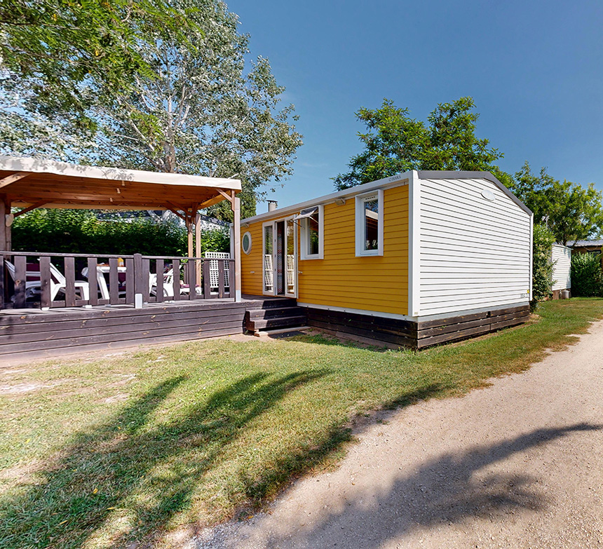 Vermietung Mobilheim Privilège 35 m² – 6 Personen auf dem 4-Sterne-Campingplatz Le Neptune in Agde im Departement Hérault