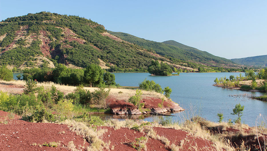 Lake Salagou in Hérault